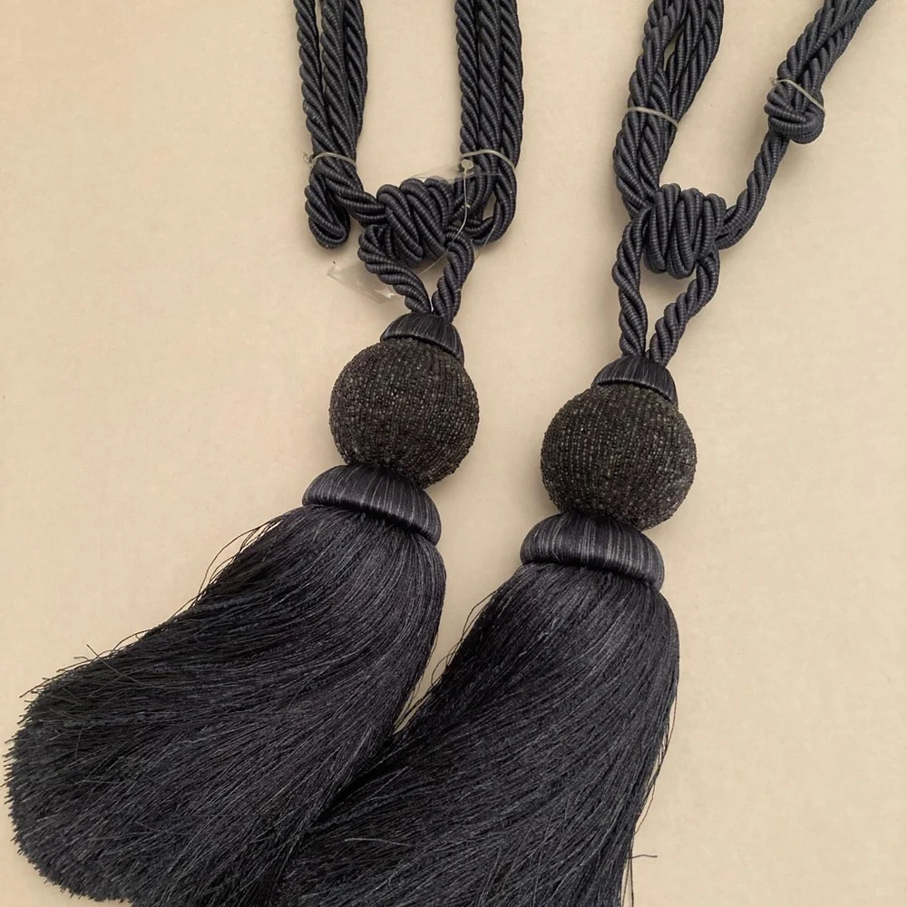 Large  Curtain Tassel Tiebacks handmade